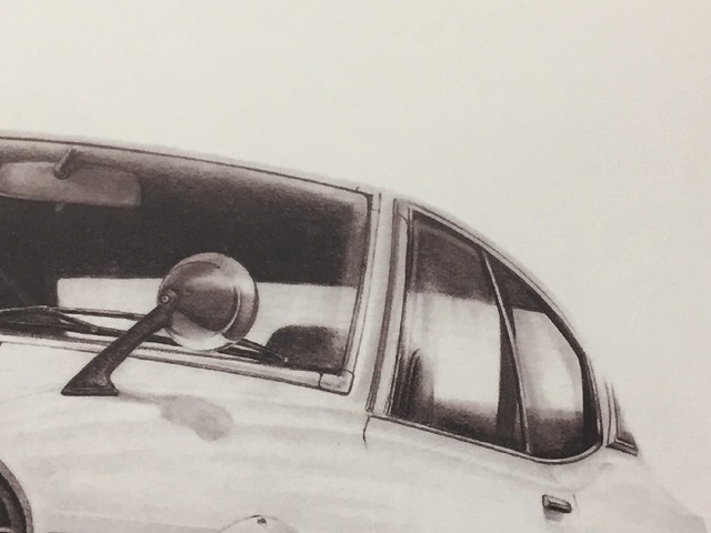 三菱ギャラン GTO 【鉛筆画】イラスト A4サイズ 額入り画像