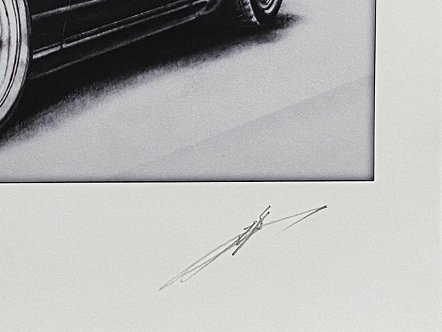 スカイライン R30 RS TURBO 2ドア フロント 【鉛筆画】イラスト A4サイズ 額入り画像