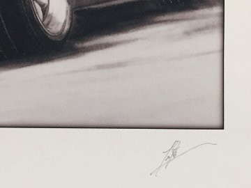 SAサバンナ RX-7 後期 リア  【鉛筆画】イラスト A4サイズ 額入り画像