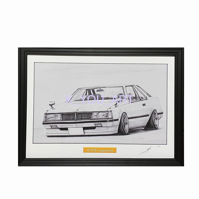 コロナT140ハードトップ　【鉛筆画】 A4サイズ の画像
