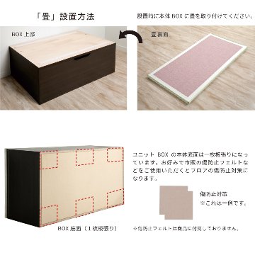 ユニット畳 4.5畳  高さ33／45cm ヘリ無し　セキスイ美草畳   国産畳　跳ね上げ式 収納高床式ユニット 収納ベンチ　日本製 国産 組立不要  完成品 たたみ タタミ 2022年 の画像