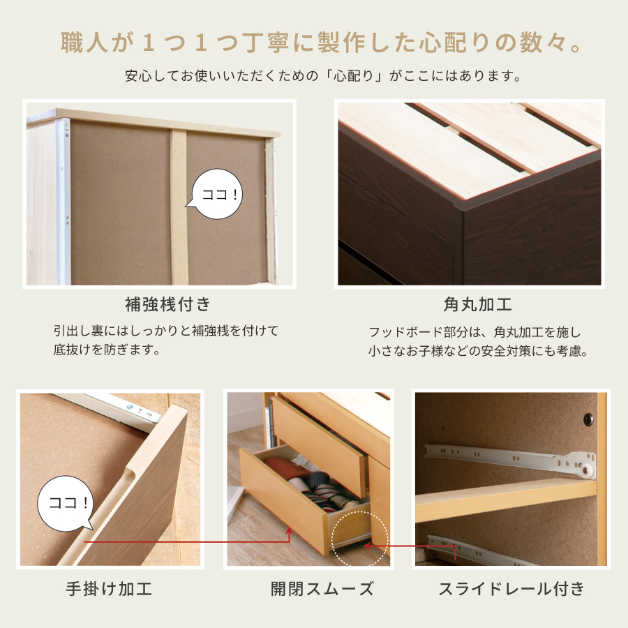 5杯引出 収納付きベッド 物干し  山折り すのこ  セミシングル／シングル／セミダブルベッド 日本製　ＢＯＸ型 すのこ   お布団  省スペース フレーム ヘッドレス ハーンの画像