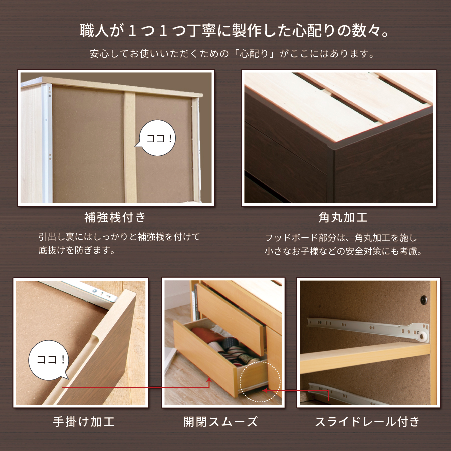 5杯引出 収納付きベッド 物干し  山折り すのこ  セミシングル／シングル／セミダブルベッド 日本製　ＢＯＸ型 すのこ   お布団 薄型カウンター 省スペース フレーム コンセント ミザールの画像