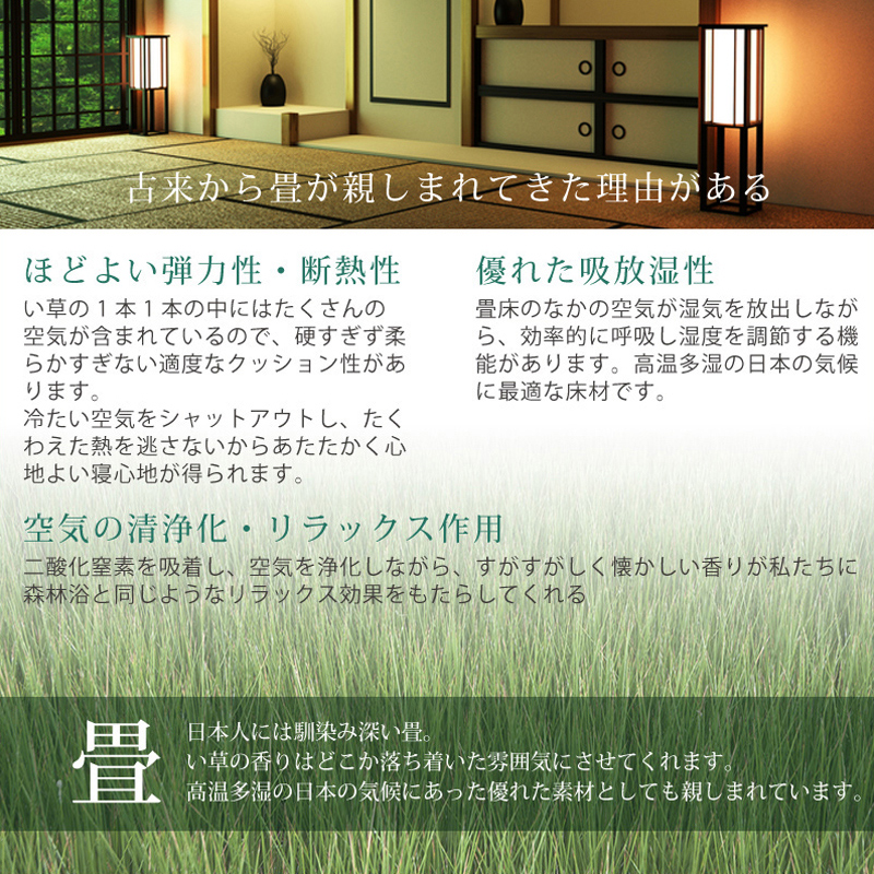 ガス圧式跳ね上げ 畳 収納 ベッド フラット パネル 国産畳 シングル 床面高さ33/40/47cm  収納付き ベッド 日本製 フレーム  縦開き  山吹 やまぶき   #13 の画像