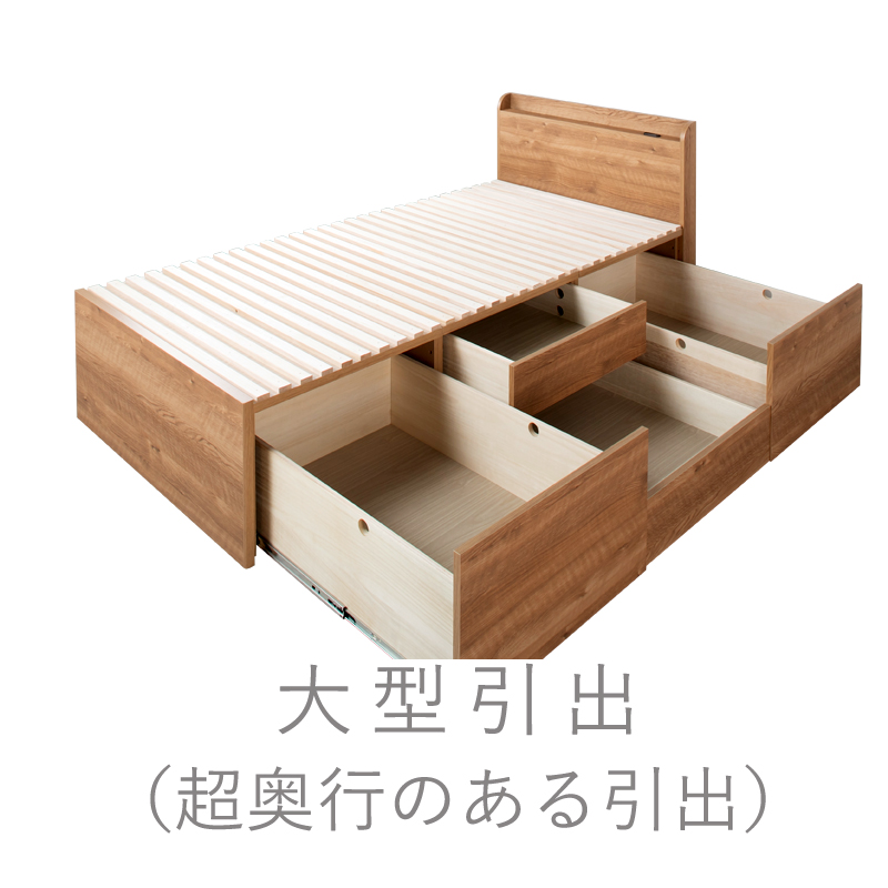 大型引出収納ベッド