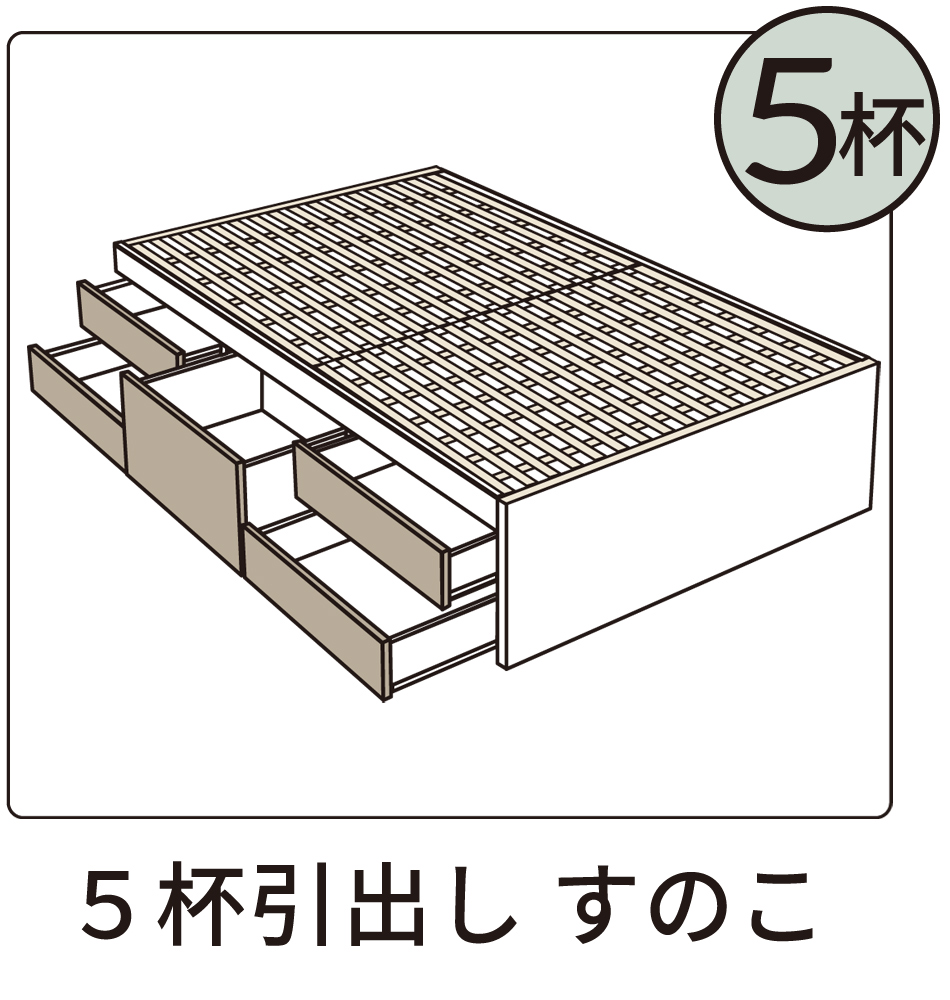 ５杯　すのこ