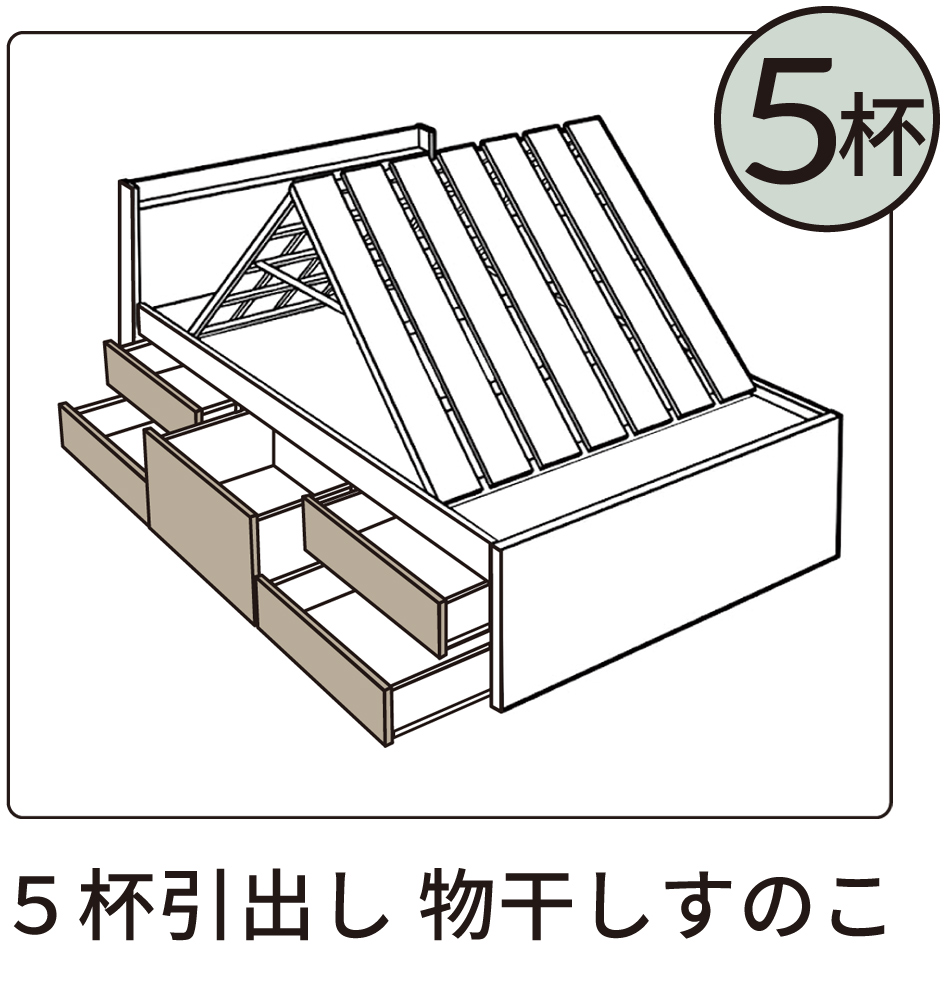 ５杯物干しすのこ