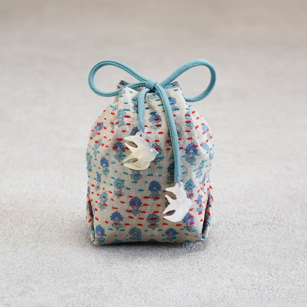 茶器袋 巾着型42　カンタの画像