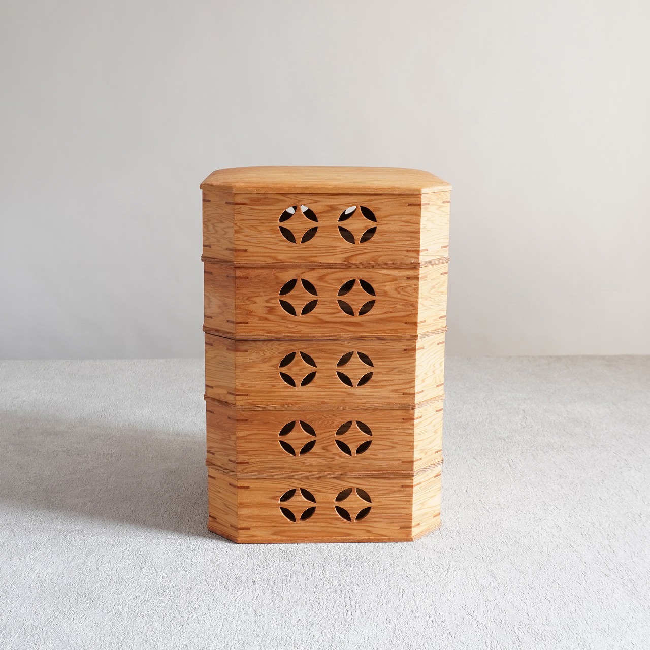 屋久杉縁高　5段の画像