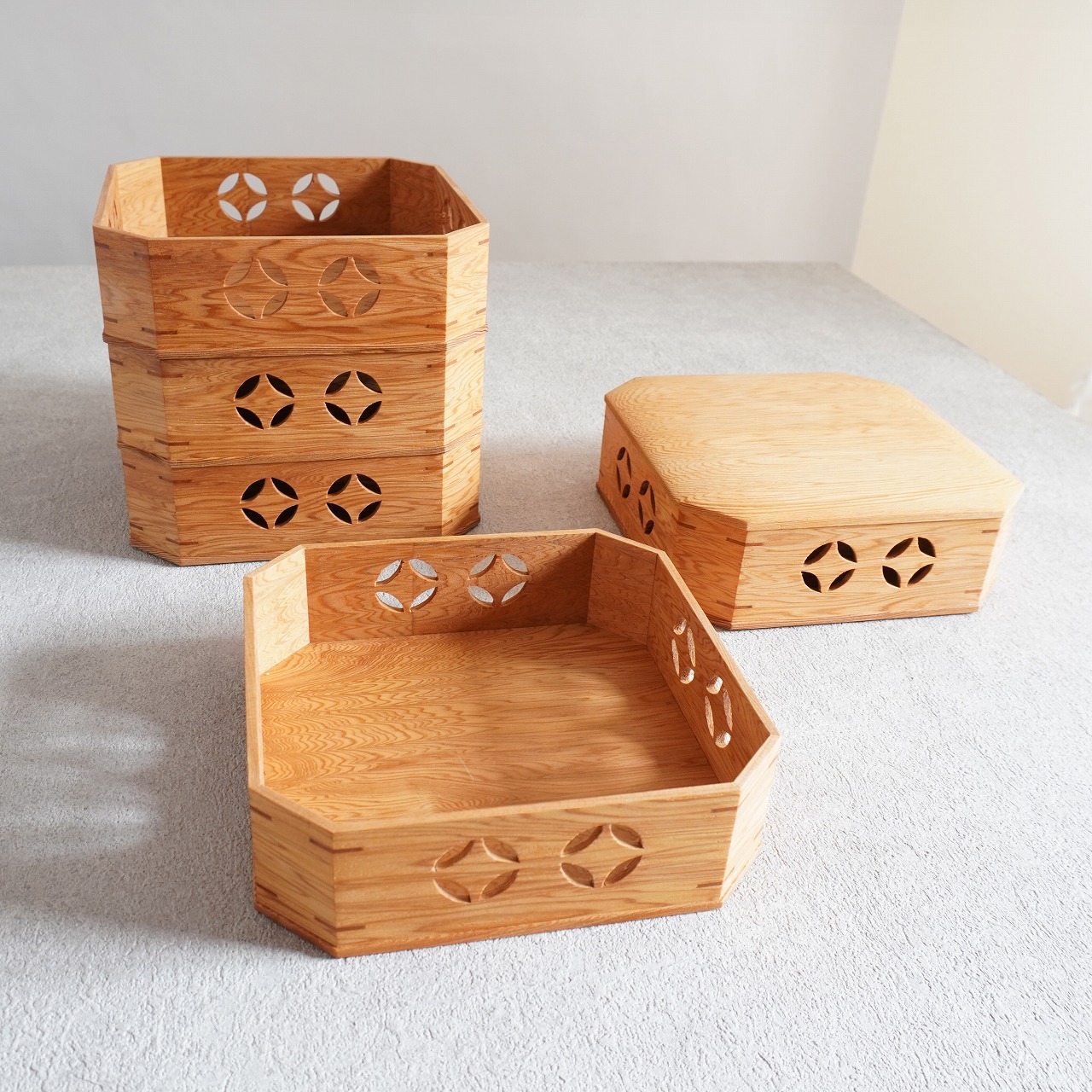 屋久杉縁高　5段の画像