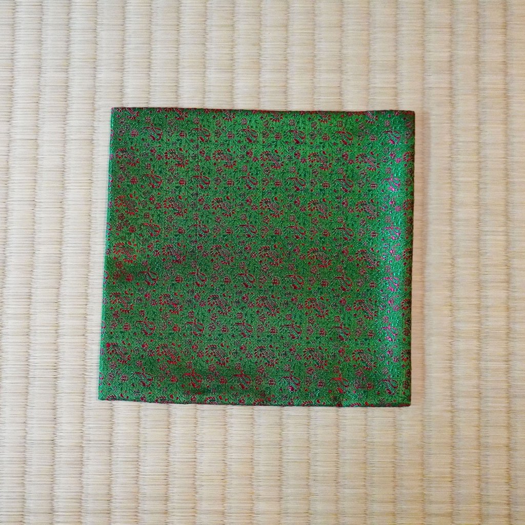 Tassinari & Chatel 古帛紗 本製（茶器/茶道具 古帛紗】 正絹 猿