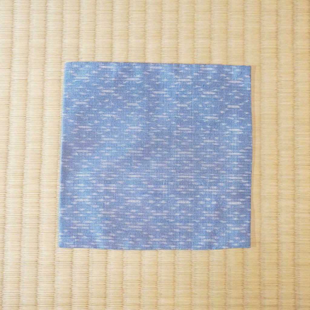 古帛紗_39　タイシルク「絣織」　浅縹色の画像