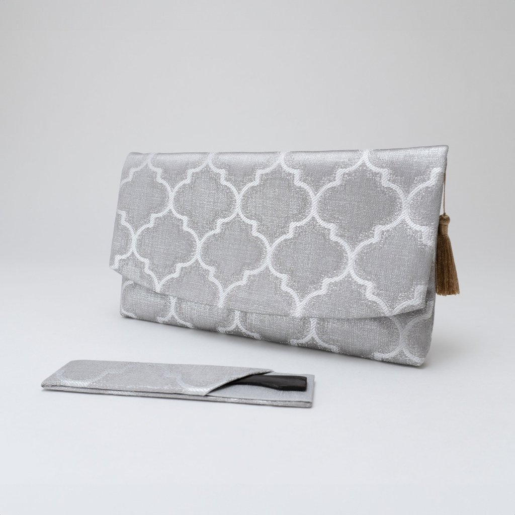 懐紙入れ＋福楊枝セット　モロッカン　シルバーの画像