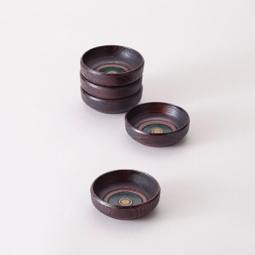 独楽豆皿(5枚セット)画像