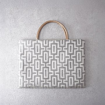 茶礼袋65　NY Mood Fabrics　幾何学グレーの画像