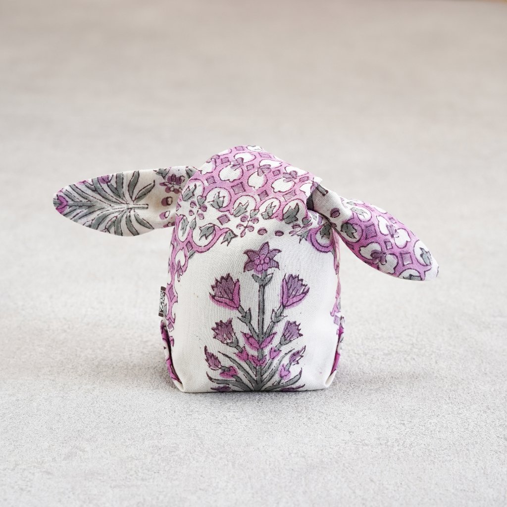 茶器袋　大津型32　インド更紗　ピンクの画像