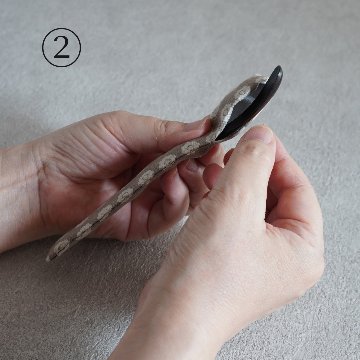 茶杓袋M うろこ紋ベンベルグの画像