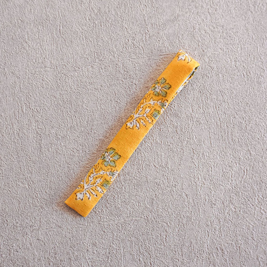 茶杓袋S・M(15cm用)  インド型押し更紗_008の画像