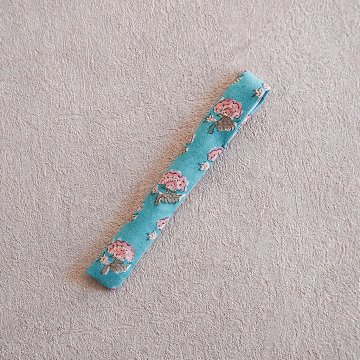 茶杓袋S・M(15cm用)30  インド型押し更紗の画像