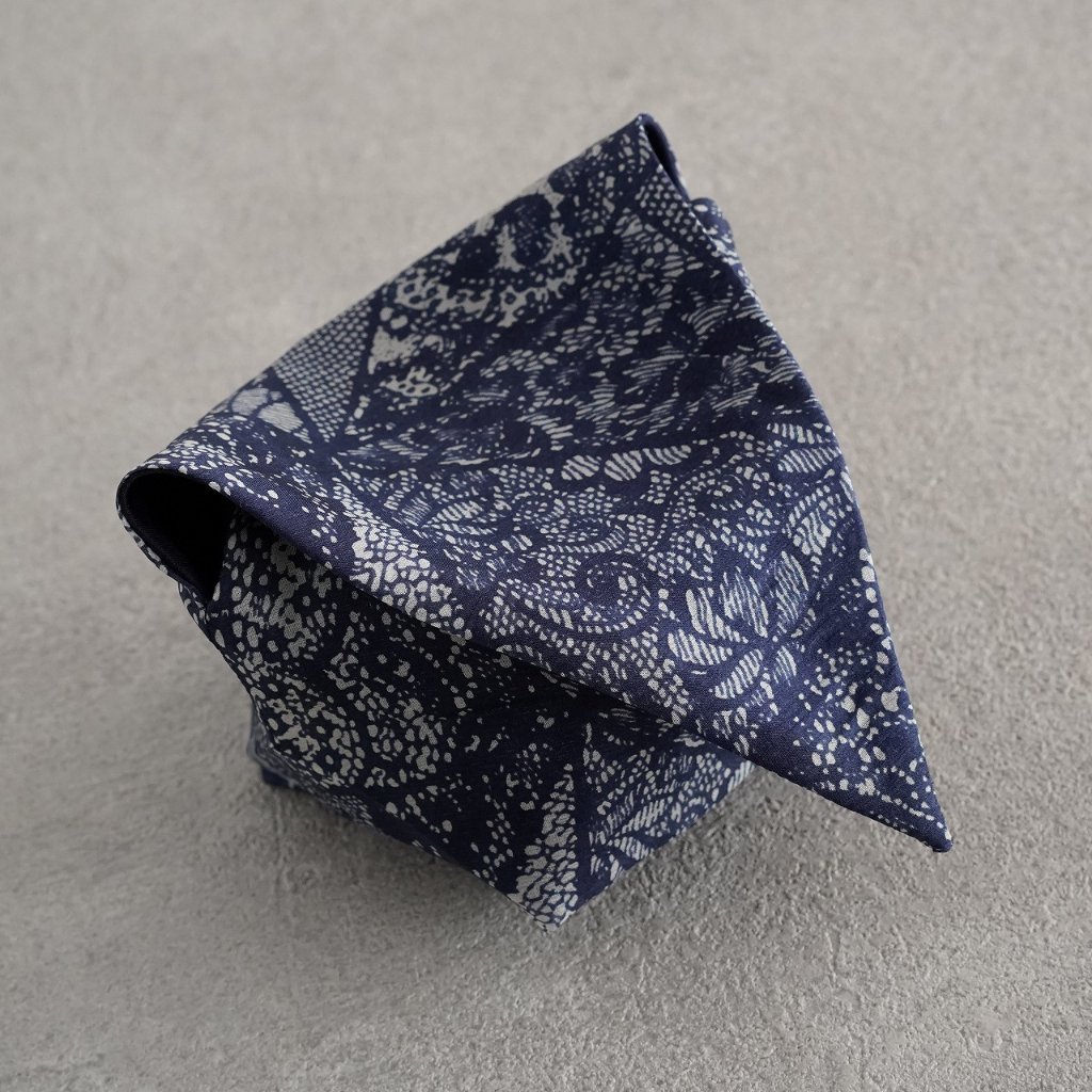 茶碗袋S 68インドネシア　紺の画像