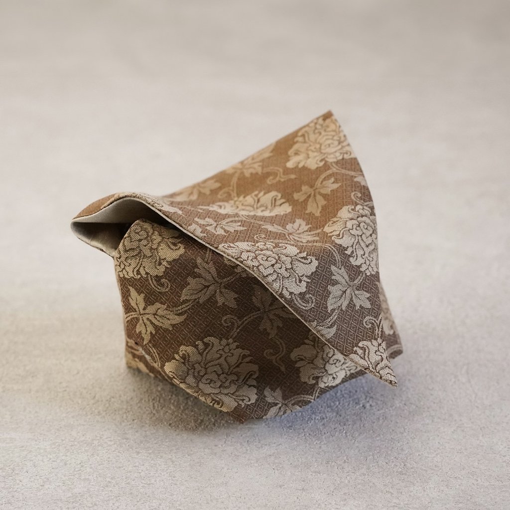 茶碗袋S 69　小菱地牡丹　茶の画像