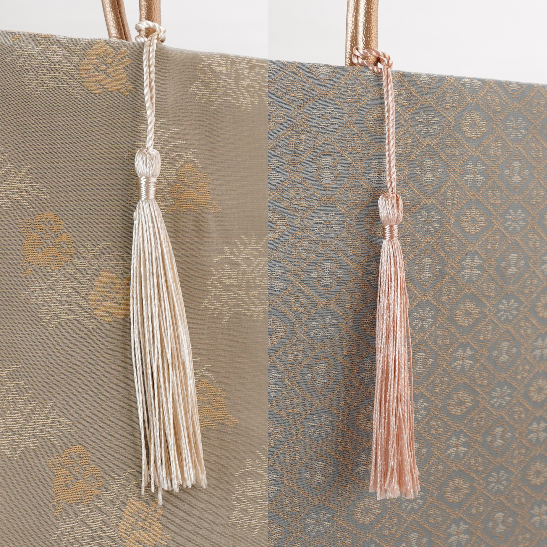 カラフル茶礼袋92　インド型押し更紗　ピンクの画像