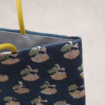 カラフル茶礼袋93　インド型押し更紗　ブルーの画像