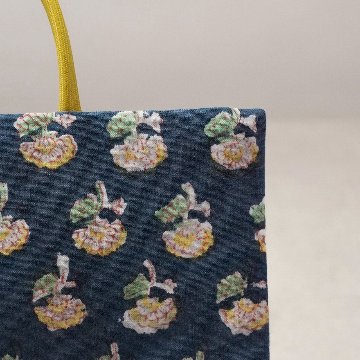 カラフル茶礼袋93　インド型押し更紗　ブルーの画像