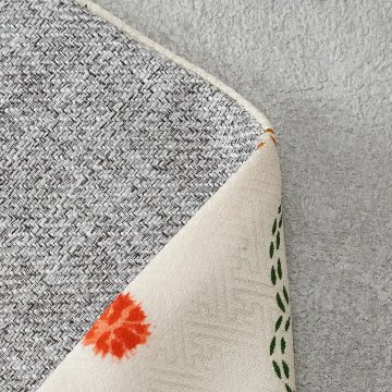 数寄屋袋25　綸子（りんず）　とび花柄の画像