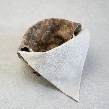 茶碗袋M 115　小菱地牡丹　茶の画像