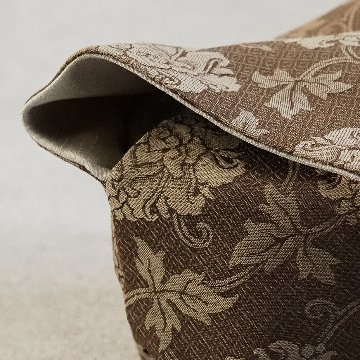 茶碗袋M 115　小菱地牡丹　茶の画像