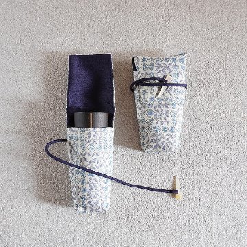 茶筅筒袋09　リバティ　ブルーの画像