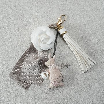 うさぎチャーム単品　ピンクの画像