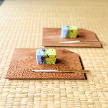屋久杉銘々皿（5枚組）の画像