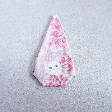 茶器袋　大津型39　ねこコットン　白猫の画像