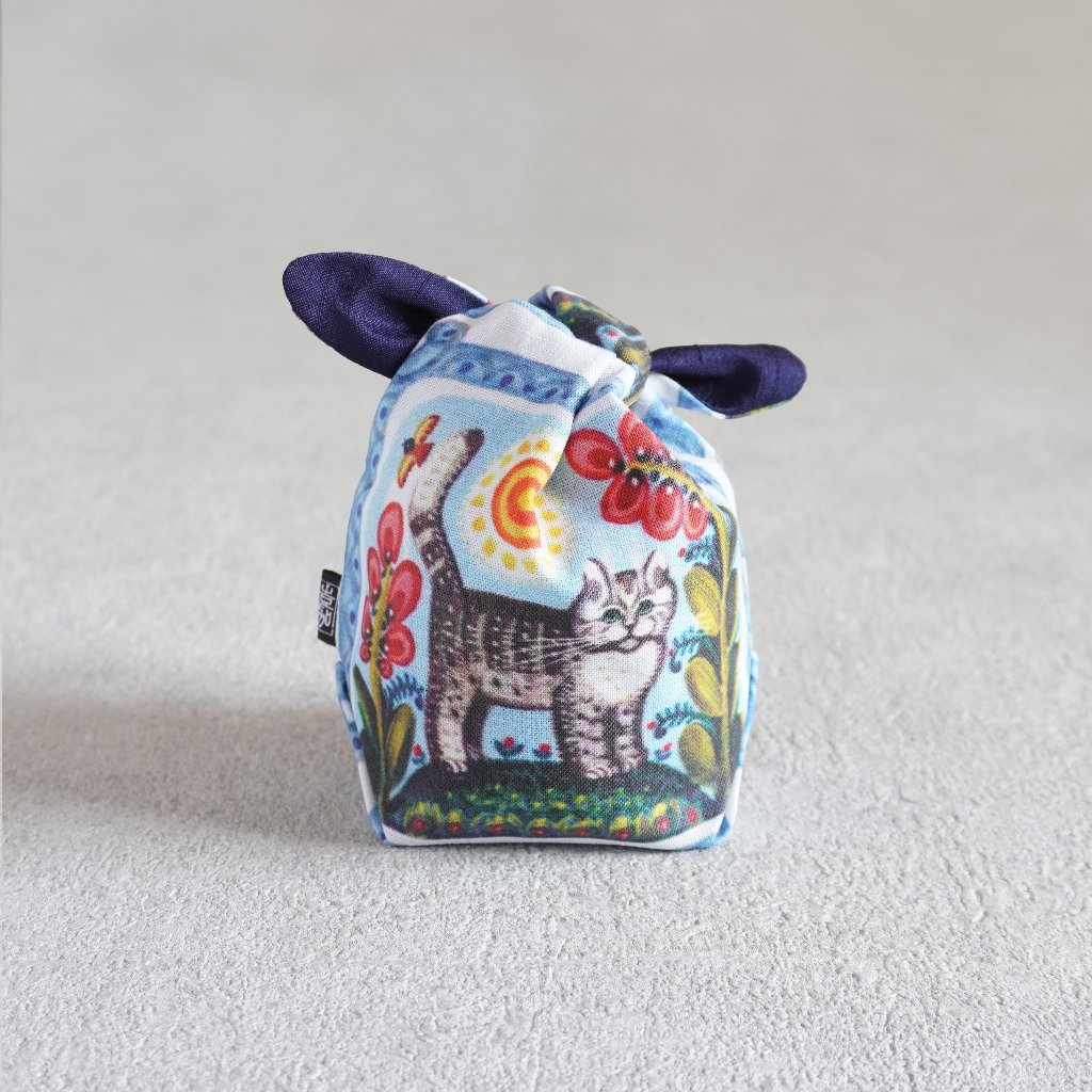 茶器袋　大津型40　ねこコットン　キジトラの画像