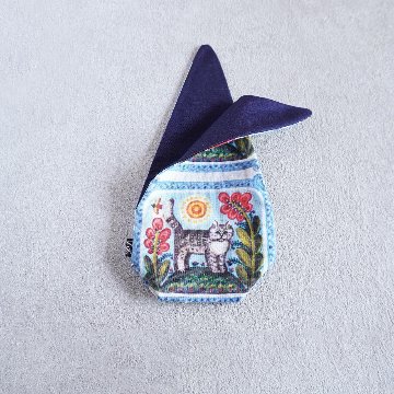 茶器袋　大津型40　ねこコットン　キジトラの画像