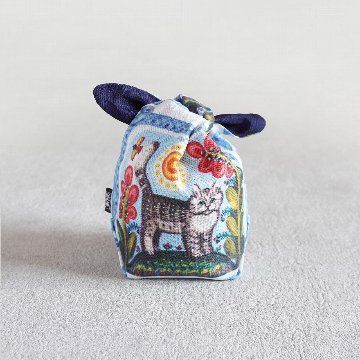 茶器袋　大津型40　ねこコットン　キジトラの画像