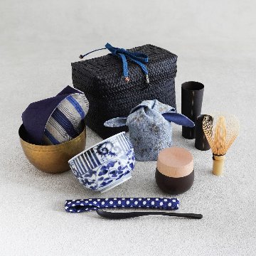 青の茶籠　染付の画像