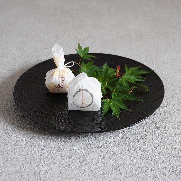 沢栗スジ挽皿　7寸5分（23cm）の画像