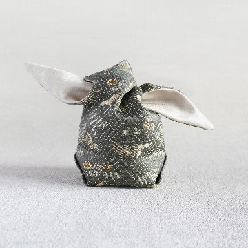 茶器袋　大津型43　鳳凰に雲　濃緑の画像