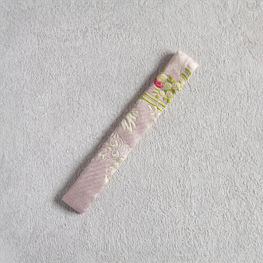 茶杓袋S・M(15cm用)  仏シノワズリ_002　ピンクの画像