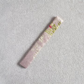 茶杓袋S・M(15cm用)01  仏シノワズリ　ピンクの画像