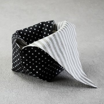 茶碗袋S 72水玉×ストライプの画像