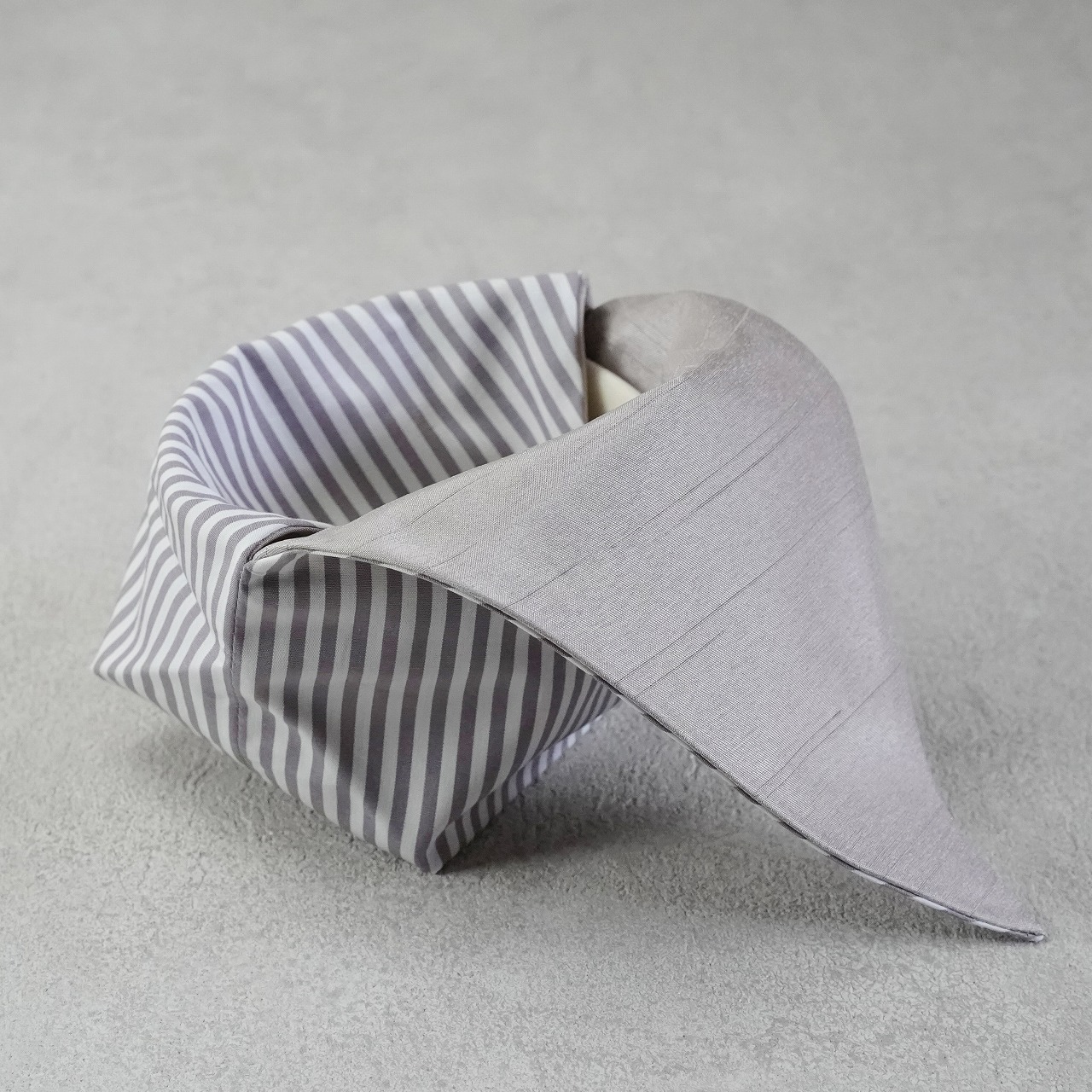 茶碗袋S 75細ストライプ　ベージュの画像