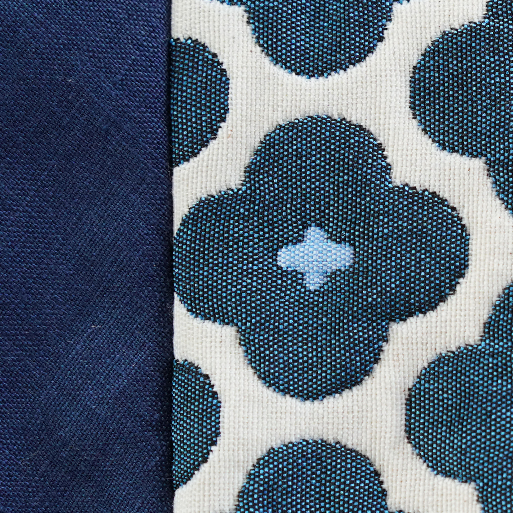 数寄屋袋26　仏蘭西花柄　青の画像