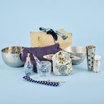 ガラスの茶籠の画像