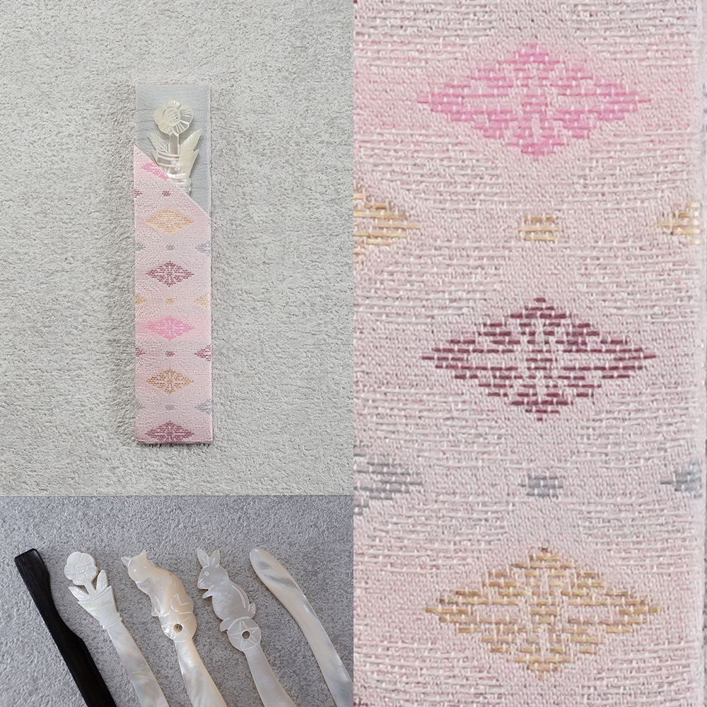 福楊枝入れ＋福楊枝　135桃菊菱の画像