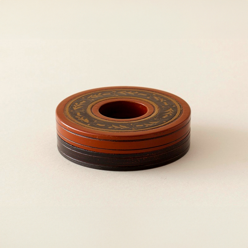 村瀬治兵衛　独楽香合　掛絡（くわら）の画像