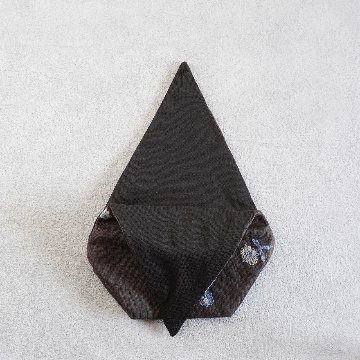 ふかふか茶碗袋S 82刺繍　茶の画像